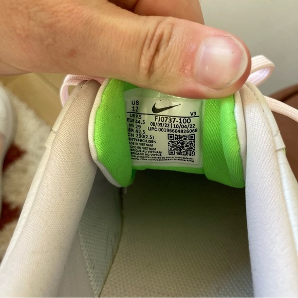 Nike | Air Force 1 PLT.AF.ORM Platform Sneakers in White Pearl Pink Opti Yellow - Picture 7 of 9